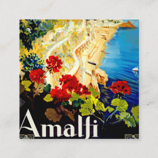 D'accompagnement Carte de voyage vintage Amalfi Italie Europe