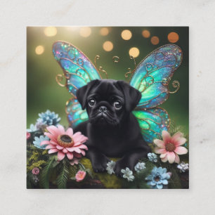 D'accompagnement Carte décorative Pug Fée Florale