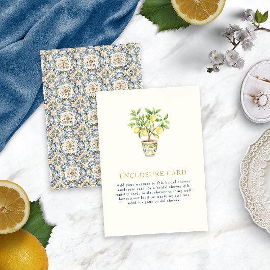 D'accompagnement Carte d'encart Citron