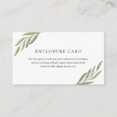 D'accompagnement Carte d'encart de branches de verdure (Devant)