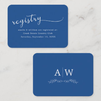 D'accompagnement Carte d'encart de mariage à monogramme de feuille