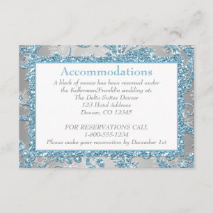 D'accompagnement Carte d'encart de mariage Winter Wonderland 2