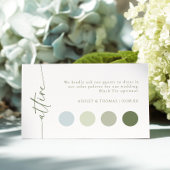 D'accompagnement Carte d'encart de tenue de mariage sage