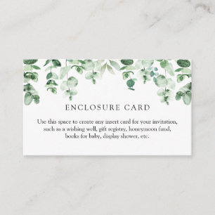 D'accompagnement Carte d'encart Eucalyptus