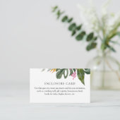 D'accompagnement Carte d'encart floral tropical (Debout devant)