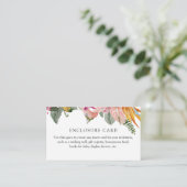 D'accompagnement Carte d'encart floral tropical (Debout devant)