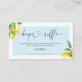 D'accompagnement Carte d'encastrement de billet au citron bleu (Devant)