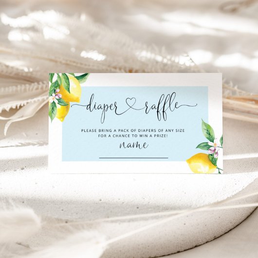 D'accompagnement Carte d'encastrement de billet au citron bleu