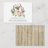 D'accompagnement carte d'enceinte à feuillards de cerf rustique (Devant / Derrière)