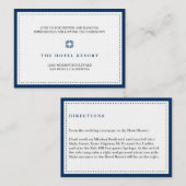 D'accompagnement Carte d'enceinte de réception de mariage de perles (Devant / Derrière)