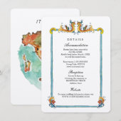 D'accompagnement Carte d'enceinte des détails de mariage de destina (Devant / Derrière)