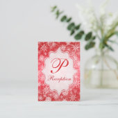 D'accompagnement Carte d'enceinte des flocons rouges et blancs (Debout devant)