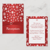 D'accompagnement Carte d'enceinte des flocons rouges et blancs (Devant / Derrière)