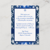 D'accompagnement Carte d'enceinte pour les flocons de neige bleus e (Dos)