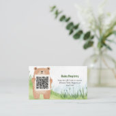 D'accompagnement Carte d'enregistrement de code QR de l'ours adorab (Debout devant)