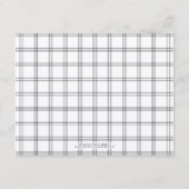 D'accompagnement Carte d'enregistrement de Dogwood Plaid (Dos)