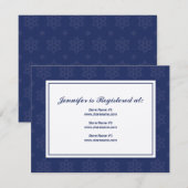 D'accompagnement Carte d'enregistrement de mariage d'hiver dans la (Devant / Derrière)