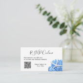 D'accompagnement Carte d'enregistrement des cadeaux Blue Hydrangea  (Debout devant)