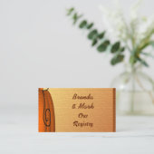 D'accompagnement Carte d'enregistrement du Mariage texturé Citrouil (Debout devant)