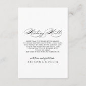 D'accompagnement Carte d'envoi élégante de calligraphie pour puits (Devant)