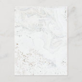 D'accompagnement Carte Détails du Mariage de calligraphie | Or (Dos)