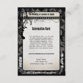 D'accompagnement Carte Détails du Mariage de la feuille de lecture (Devant)