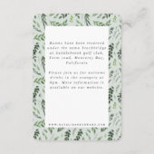 D'accompagnement carte détails géométriques aquarelle feuillue (Dos)