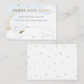 D'accompagnement Carte Devine combien de bonbons Bleu au-dessus de  (Devant / Derrière)