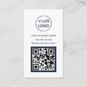 D'accompagnement Carte d'examen des affaires bleu et blanc de la Ma (Devant)