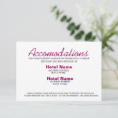 D'accompagnement Carte d'hébergement abstrait Boho rose aquarelle (Debout devant)