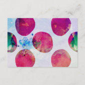 D'accompagnement Carte d'hébergement abstrait Boho rose aquarelle (Dos)