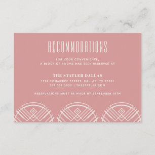 D'accompagnement Carte d'hébergement de mariage Deco Scallops - Ros