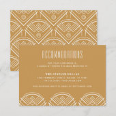 D'accompagnement Carte d'hébergement de mariage en coquilles Saint- (Devant / Derrière)