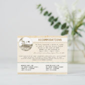 D'accompagnement Carte d'hébergement mariage avec croisière (Debout devant)