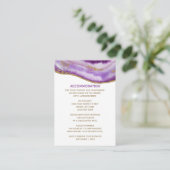 D'accompagnement Carte d'hébergement Mariage Gilple Agate (Debout devant)