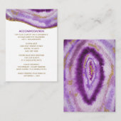 D'accompagnement Carte d'hébergement Mariage Gilple Agate (Devant / Derrière)