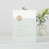 D'accompagnement Carte d'hébergement mariage moderne modifiable en  (Debout devant)