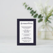 D'accompagnement Carte d'hébergement Mariage Monogram Classic de la (Debout devant)