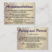 D'accompagnement Carte d'hébergement Mariage toscane (Devant / Derrière)