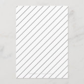 D'accompagnement Carte d'hébergement moderne en noir et blanc (Dos)