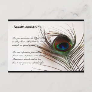 D'accompagnement Carte d'hébergement Peacock Feather Glamor
