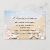 D'accompagnement Carte d'hébergement Tropical Beach Wedding (Devant)