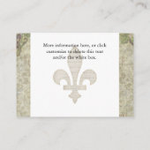 D'accompagnement Carte d'hébergement vintage Rose Hotel (Dos)