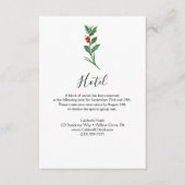 D'accompagnement Carte d'hôtel de verdure de Noël (Devant)