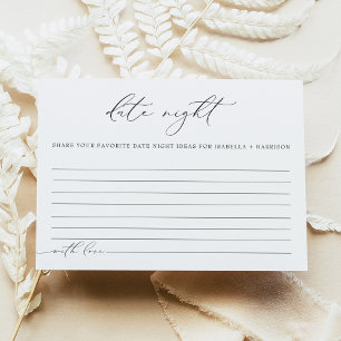 D'accompagnement Carte d'idées de nuit VALENTINA Elegant Minimal Da