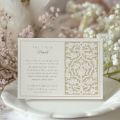 D'accompagnement Carte d'information classique sur les Mariages flo