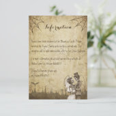 D'accompagnement Carte d'information de couple de squelette pour ma (Debout devant)