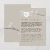 D'accompagnement Carte d'information de la branche de l'arbre du Ma (Devant / Derrière)