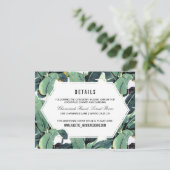 D'accompagnement Carte d'information de la réception de la plantati (Debout devant)