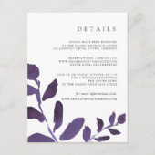 D'accompagnement Carte d'information de l'invité en botanique (Devant)